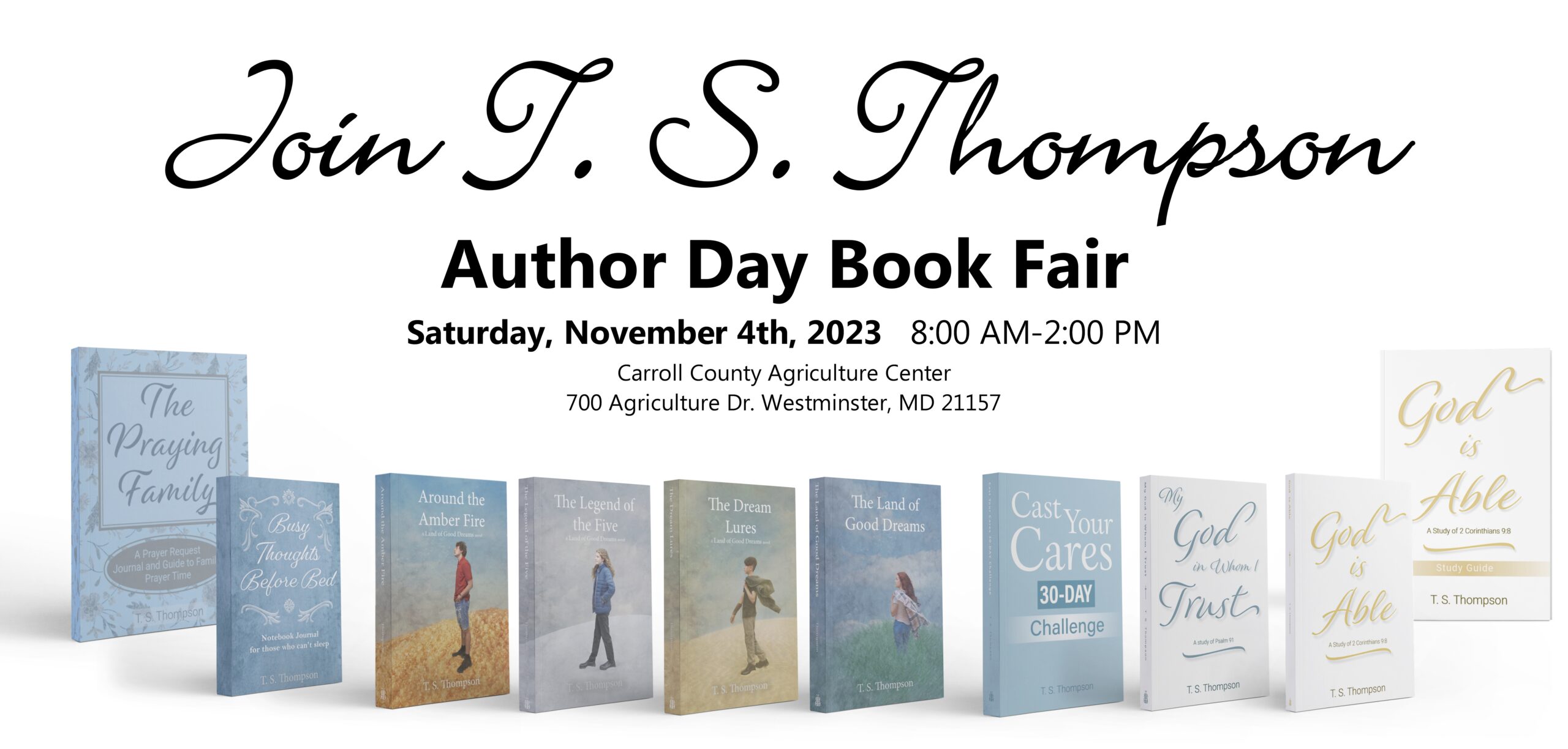 Carroll county Authors Day 2022 with T. S. Thompson