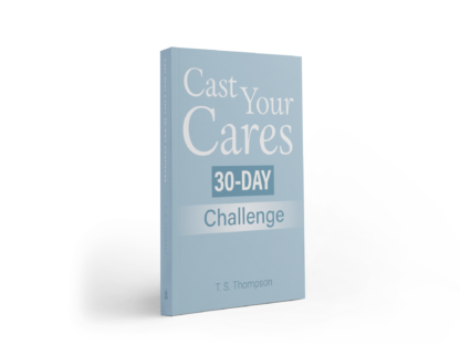 Cast Your Cares book cover 3D