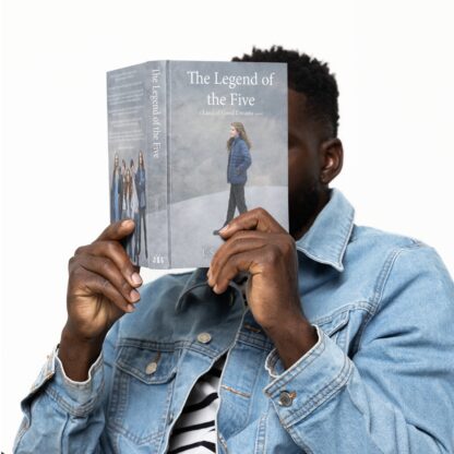 Man reading book The Legend of the Five