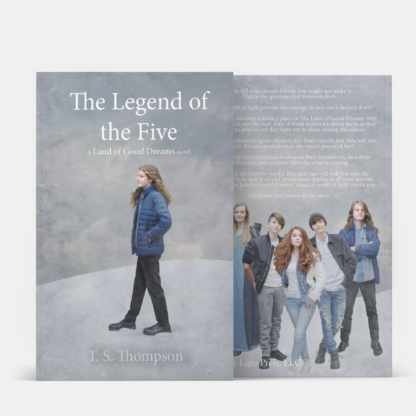 Front and back cover The Legend of the Five book #3