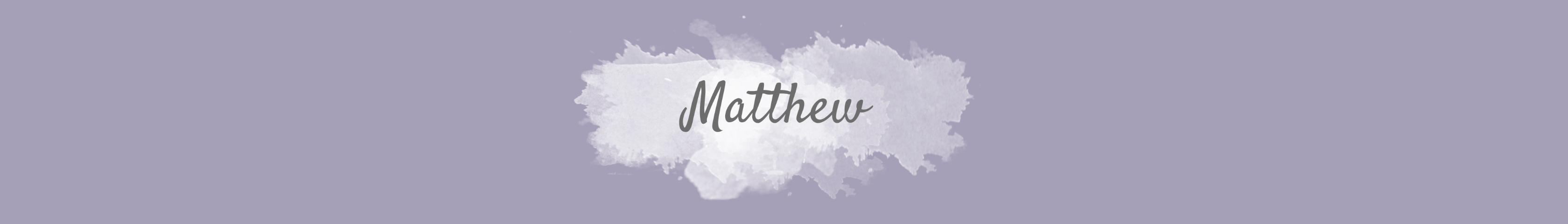 Matthew book character